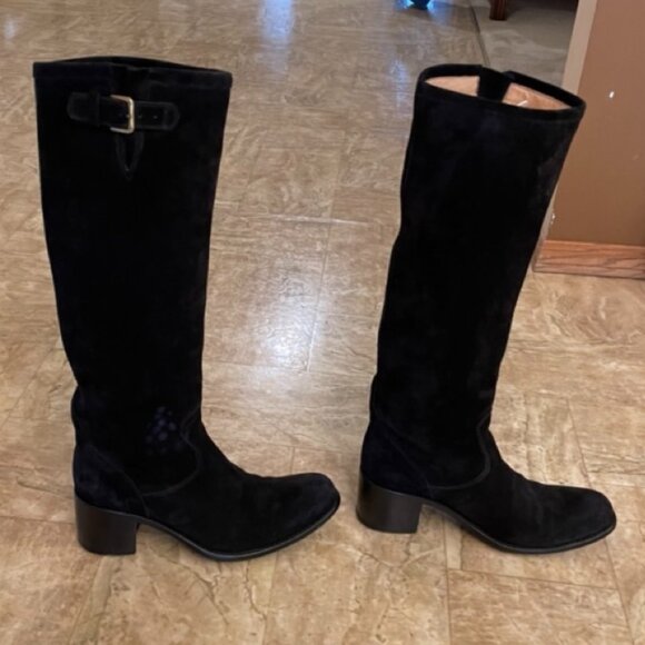 Free Lance Paris black suede tall moto boot - Picture 11 of 16